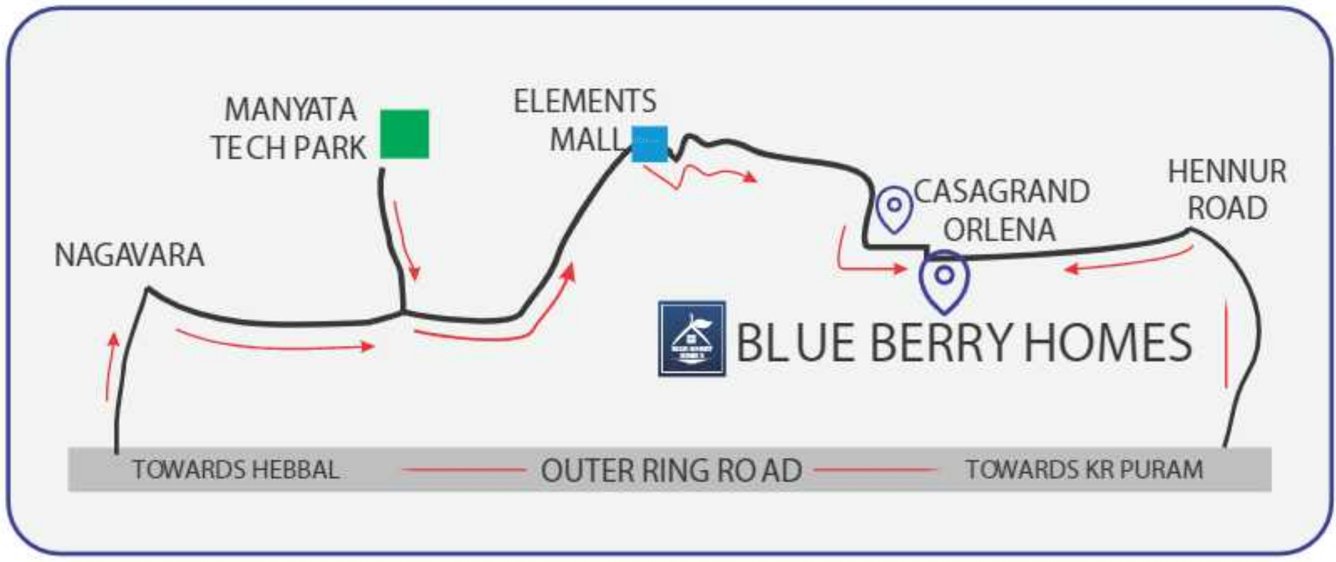  blue berry homes Location Plan