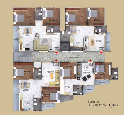 heights Heights Cluster Plan From 1st to 4th Floor
