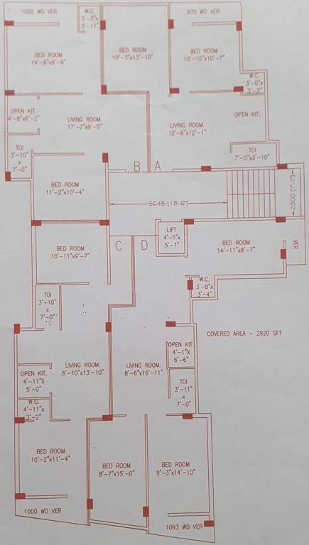  gangaur tower Gangaur Tower Cluster Plan from 1st to 4th Floor