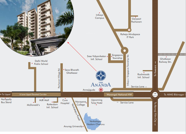  the ananda Location Plan