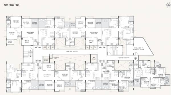  woods Legacy Woods Cluster Plan for 10th Floor