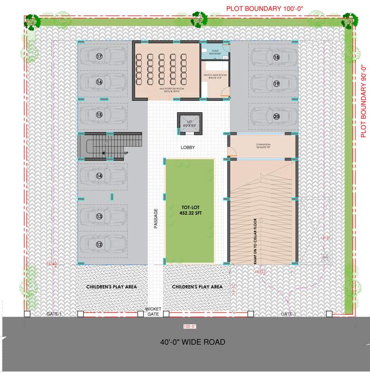  blue bells Blue Bells Cluster Plan for ground Floor