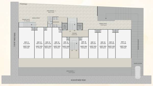  shanti-kunj Tower A Cluster Plan For Ground Floor