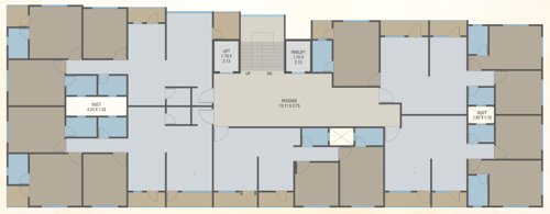  shanti-kunj Tower A Cluster Plan From 2nd To 7th Floor