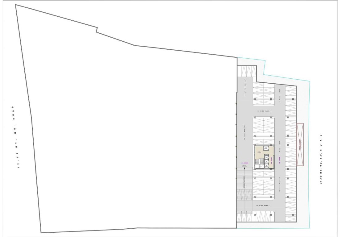 sparsh building a1 to a4 b4 to b6 A, B Cluster Plan For Basement