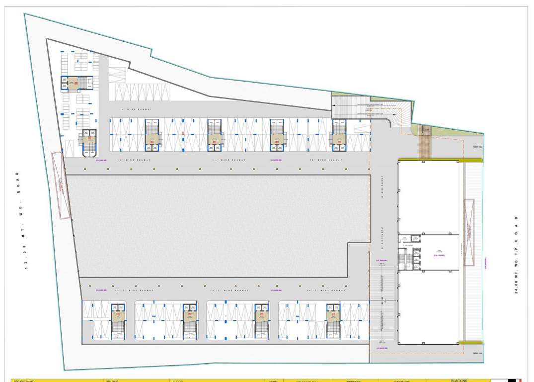 sparsh building a1 to a4 b4 to b6 A, B Cluster Plan For Ground Floor