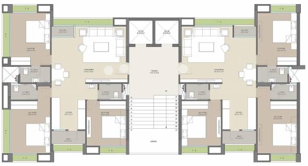 A Cluster Plan sparsh-building-a1-to-a4-b4-to-b6 A Cluster Plan