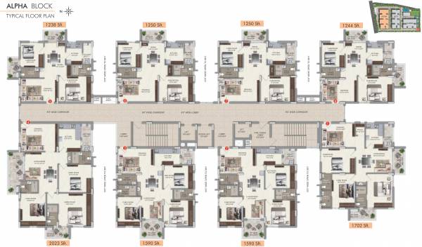 the-communittee Alpha Block A Cluster Plan
