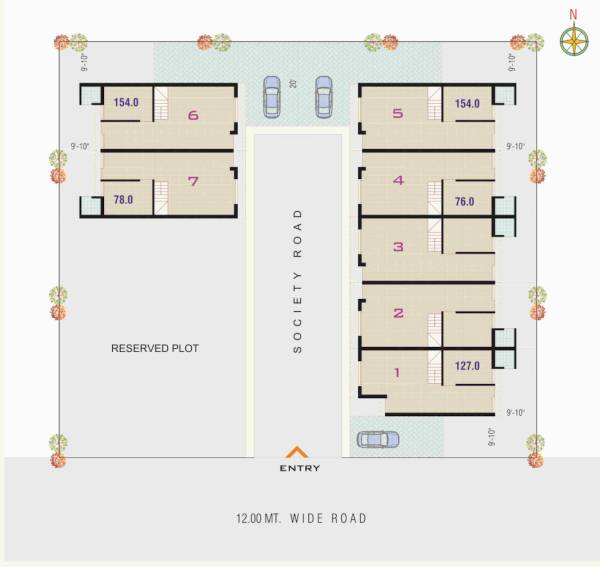  upavan-villa Layout Plan