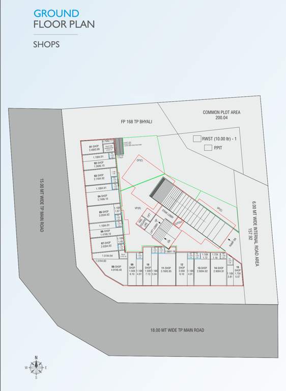  sparsh skyview Sparsh Skyview Ground Floor Cluster Plan