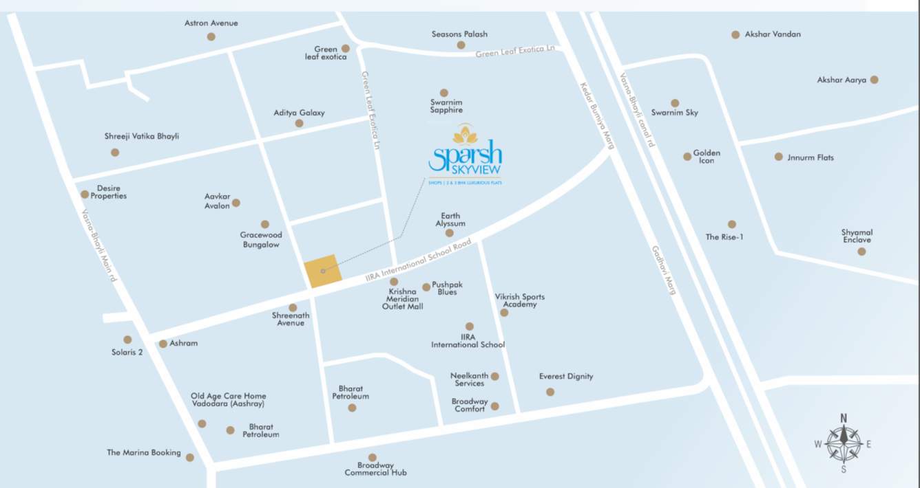  sparsh skyview Location Plan