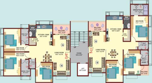  antilia-heights Antilia Heights Cluster Plan For Typical