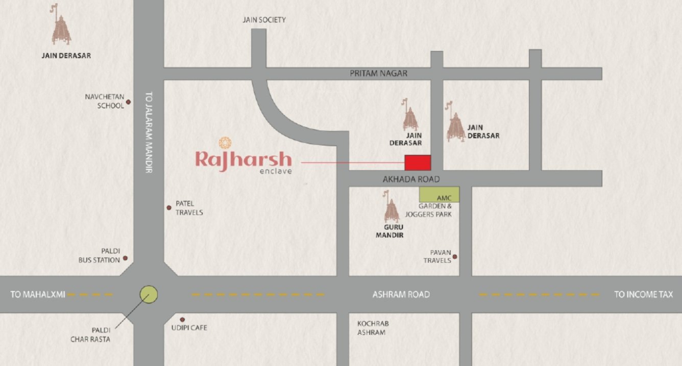  rajharsh enclave Location Plan