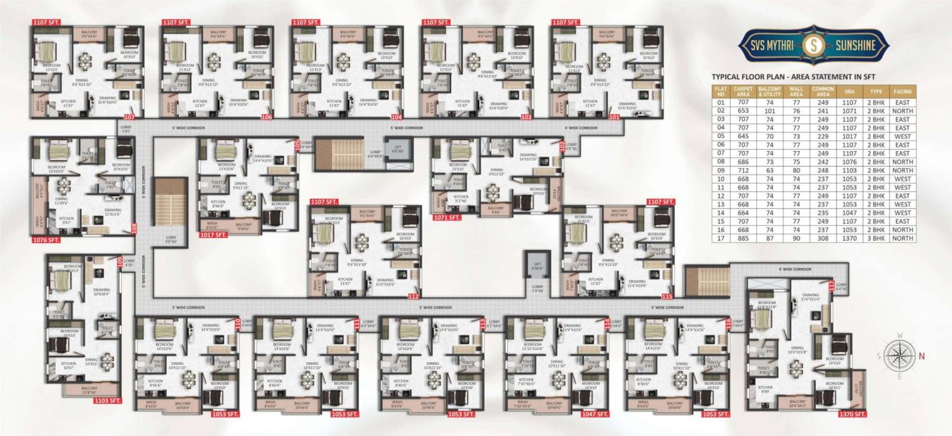  mythri sunshine Cluster Plan