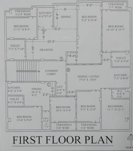  puspa-apartment Puspa Apartment Cluster Plan for 1st Floor