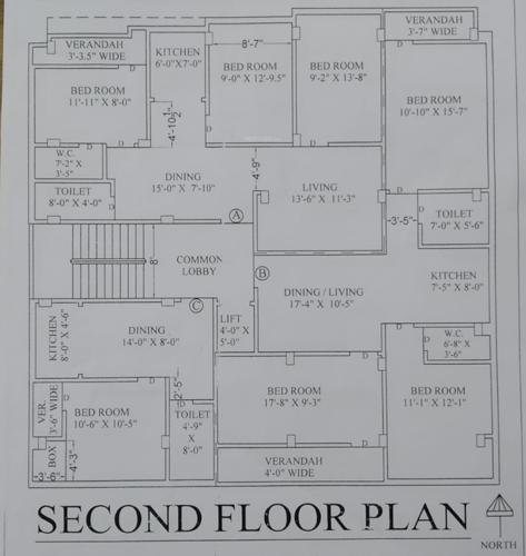  puspa-apartment Puspa Apartment Cluster Plan for 2nd Floor