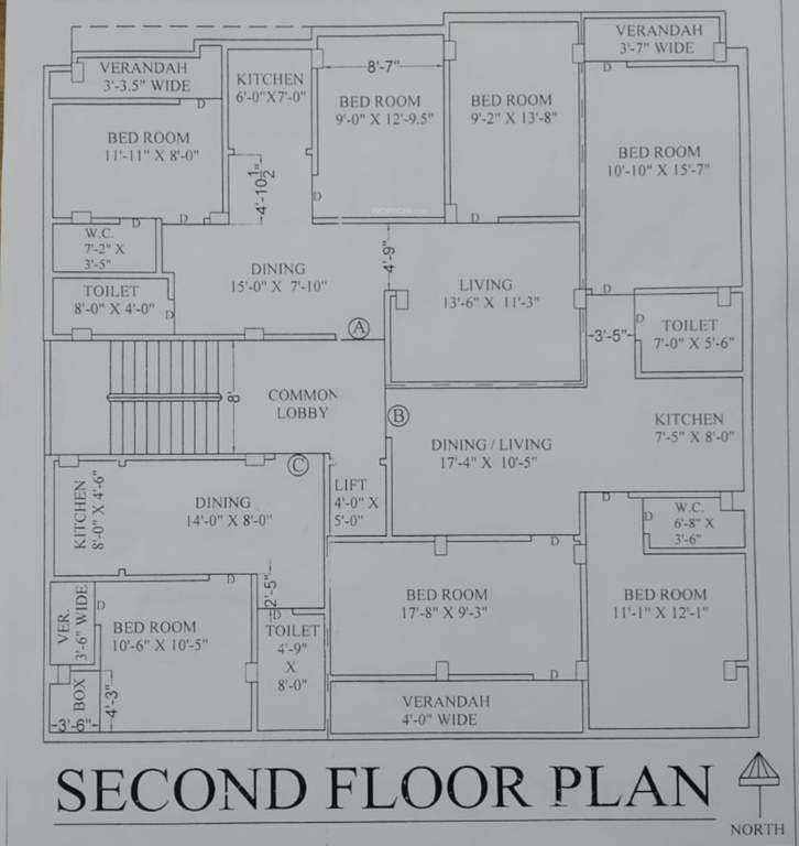  puspa apartment Puspa Apartment Cluster Plan for 2nd Floor