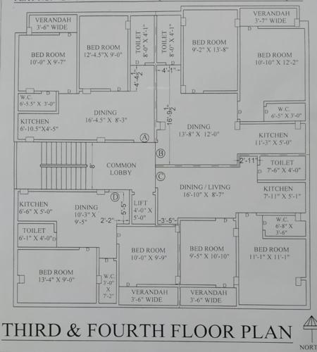  puspa-apartment Puspa Apartment Cluster Plan from 3rd to 4th Floor