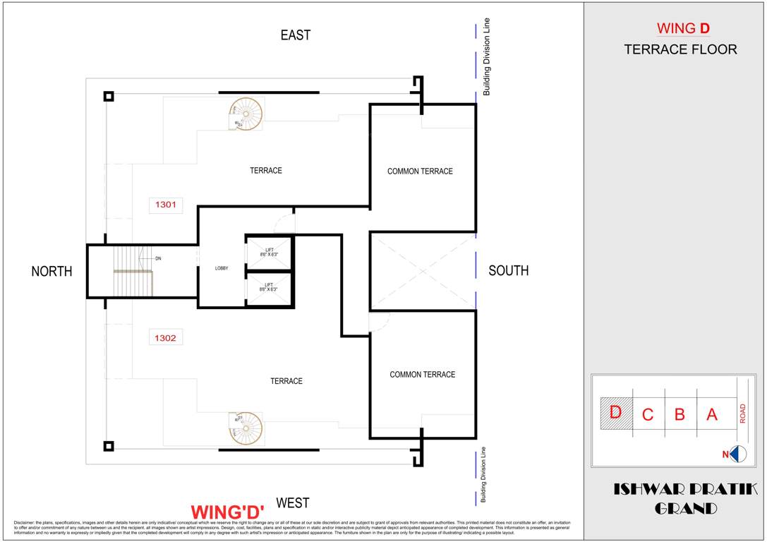  ishwar pratik grand Ishwar Pratik Grand D Wing Cluster Plan