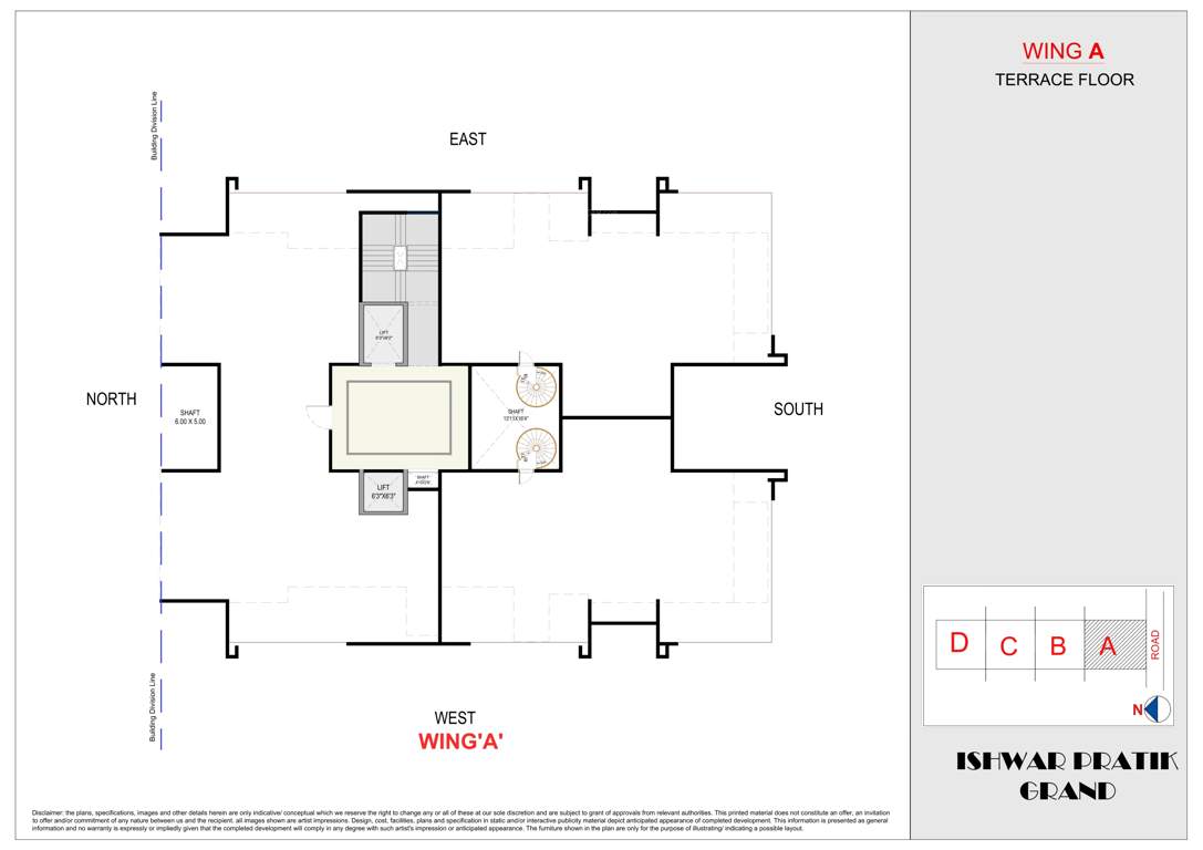  ishwar pratik grand Ishwar Pratik Grand D Wing Cluster Plan