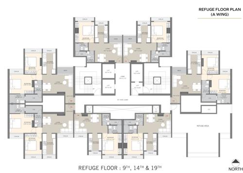  regents-park-kharghar Building A Cluster Plan For Refugee Floor