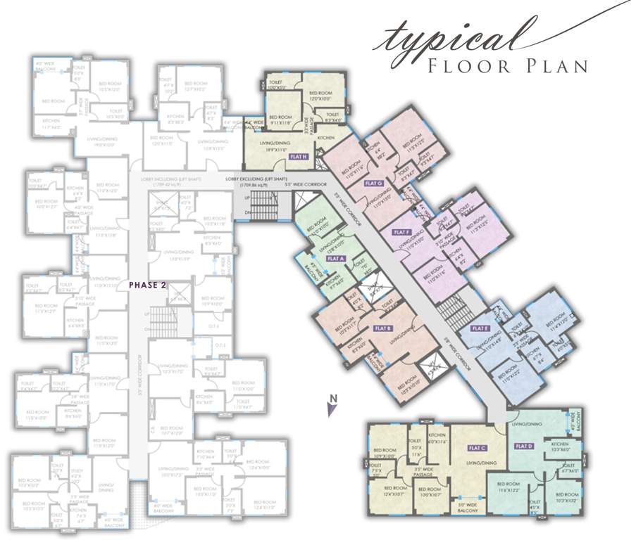  golden vista Golden Vista Cluster Plan from 1st to 4th Floor