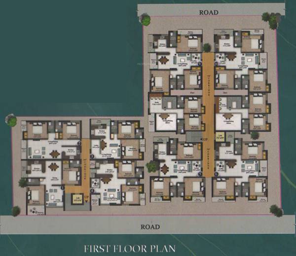  nagarbhavi-marvel Nagarbhavi Marvel Cluster Plan for 1st Floor