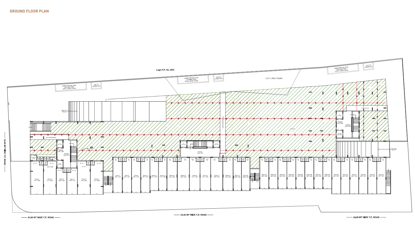 habitat groud floor Cluster Plan