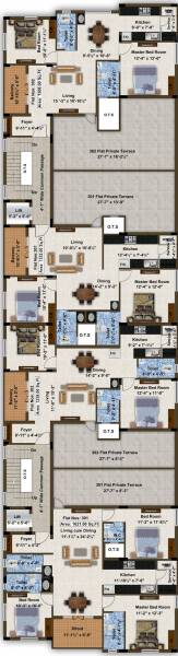  anantha Sai Anantha Cluster Plan for 3rd Floor