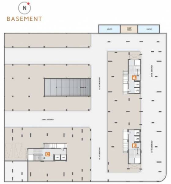  elite Block A, Block B And Block C Basement Cluster Plan