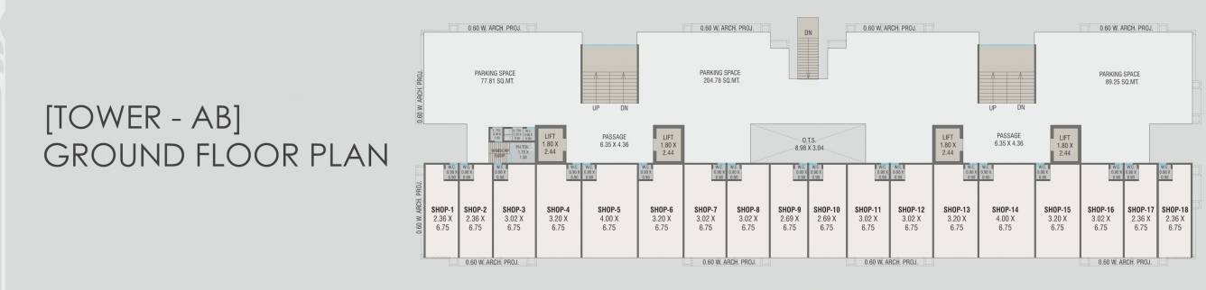 126 Block A And B Cluster Plan For ground Floor