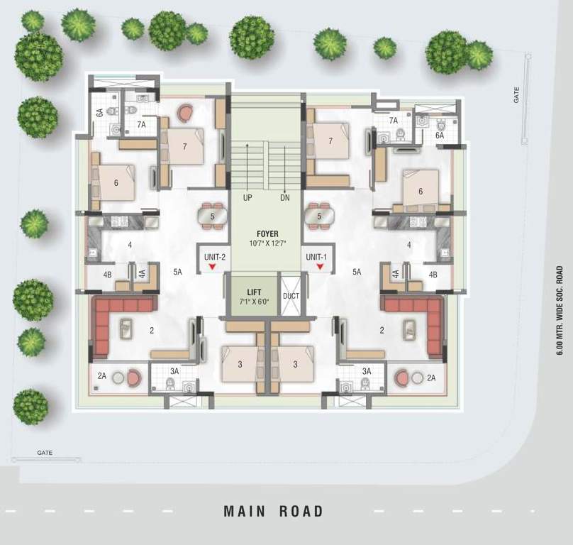  shalin palette Shalin Palette Cluster Plan from 1st to 5th Floor