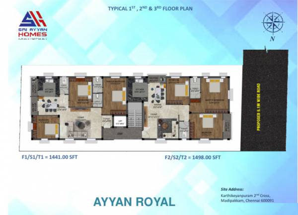  royal Royal Cluster Plan for Typical Floor