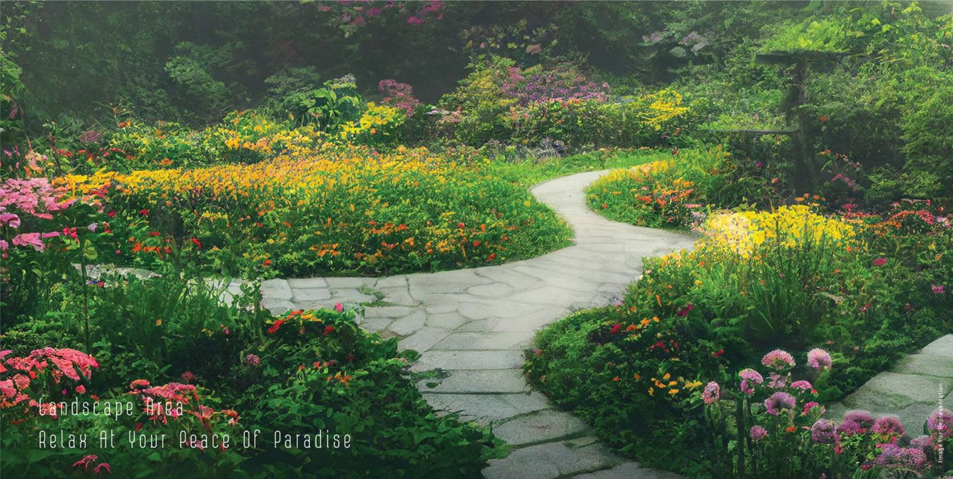  downtown Landscape Garden and Tree Planting