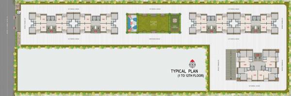  swayam-bliss Block A, B, C, D & E Cluster Plan from 1st to 12th Floor