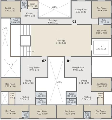 Tattvam Status Cluster Plan From 1st To 4th Floor tattvam-status Tattvam Status Cluster Plan From 1st To 4th Floor