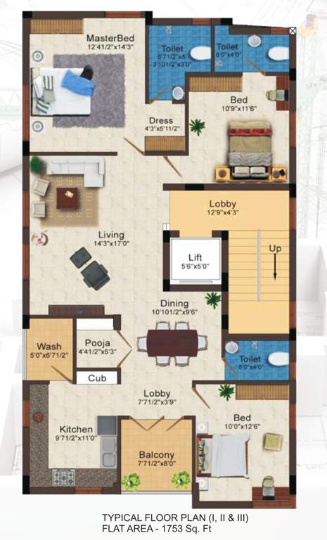  raghavendra palace Raghavendra Palace Cluster Plan From 1st To 3rd Floor