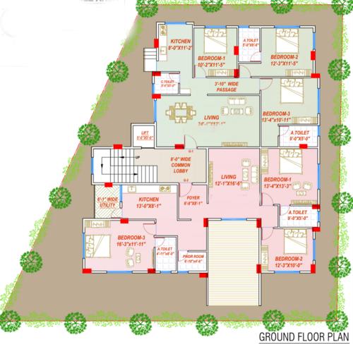  le-foyer Le Foyer Cluster Plan For Ground Floor