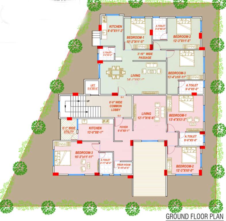  le foyer Le Foyer Cluster Plan For Ground Floor
