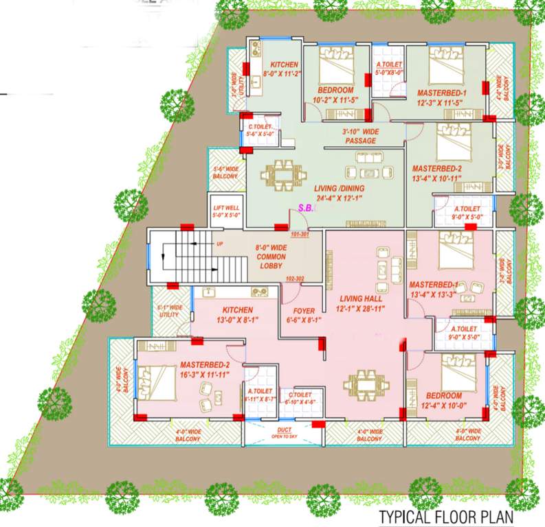  le foyer Le Foyer Cluster Plan From 1st to 2nd Typical Floor