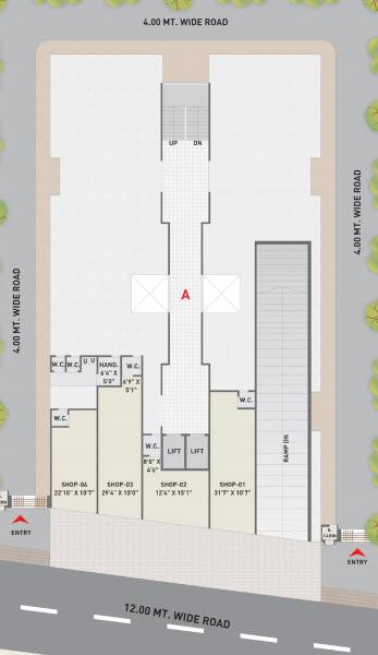 heights Heights Cluster Plan for ground Floor