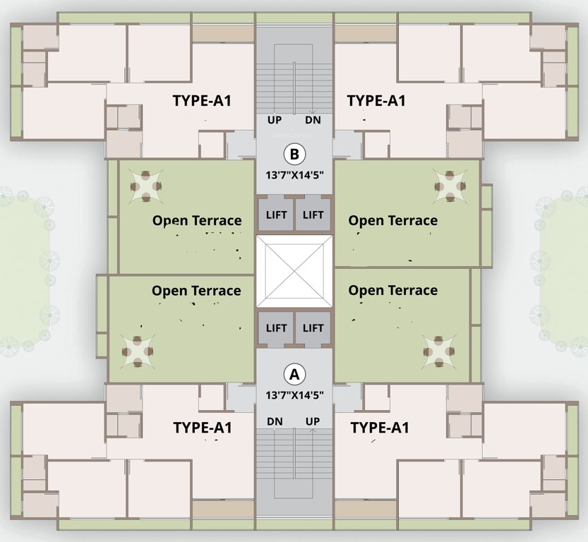  kannapolis A & B Cluster Plan For 11th Floor