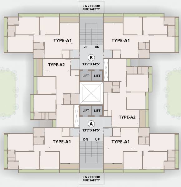  kannapolis A & B Cluster Plan From 1st To 10th Floor