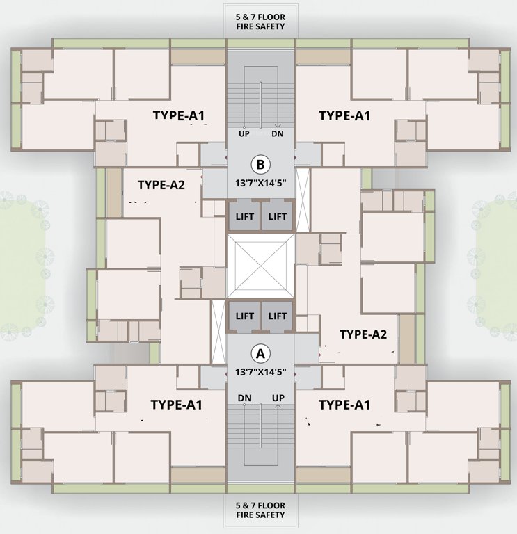  kannapolis A & B Cluster Plan From 1st To 10th Floor
