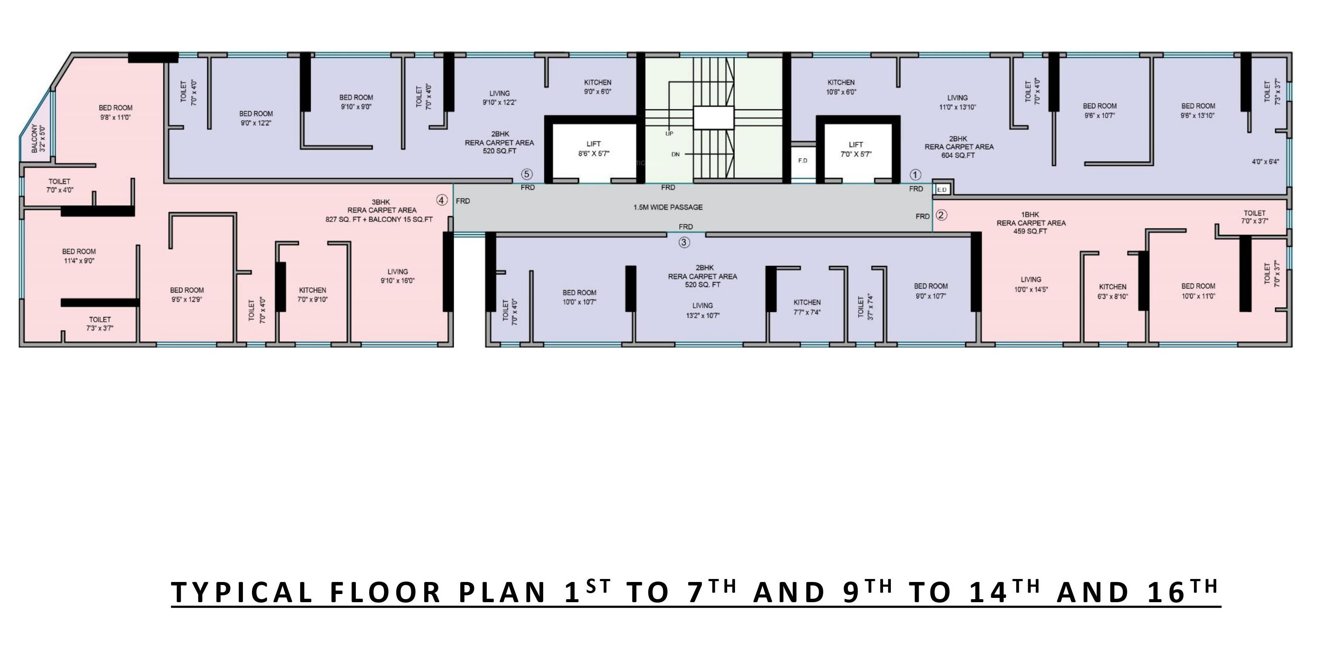  crown Crown Cluster Plan 1st to 7th, 9th to 14th, And 16th