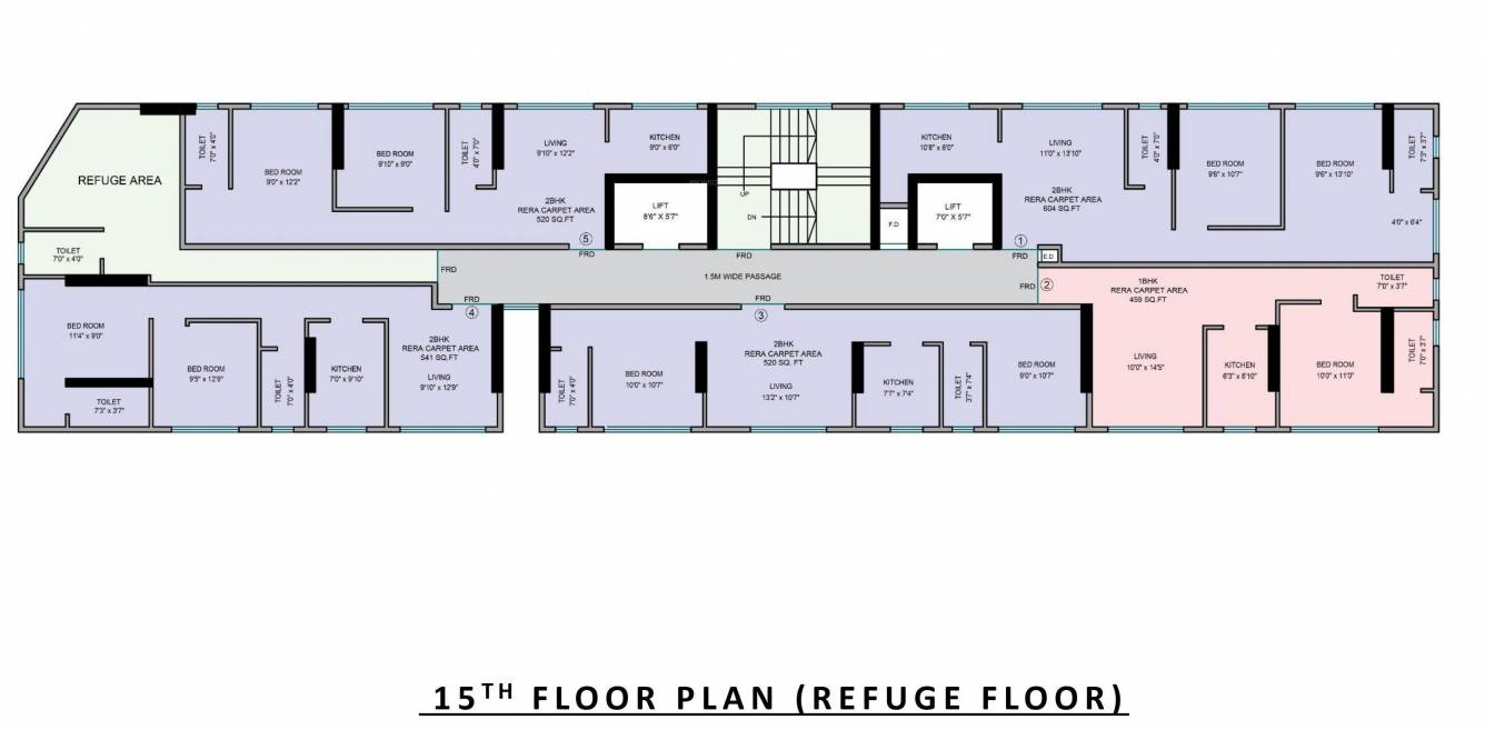  crown Crown Cluster Plan For 15th Floor