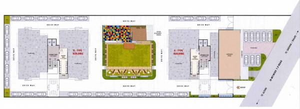  sai-aashish-paradise A, B Ground Floor Cluster Plan
