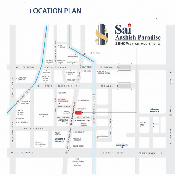  sai-aashish-paradise Location Plan