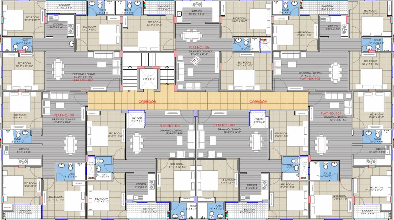  heights Block A Cluster Plan