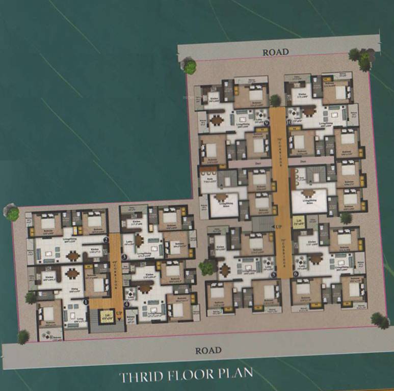  nagarbhavi marvel Cluster Plan for 3rd Floor